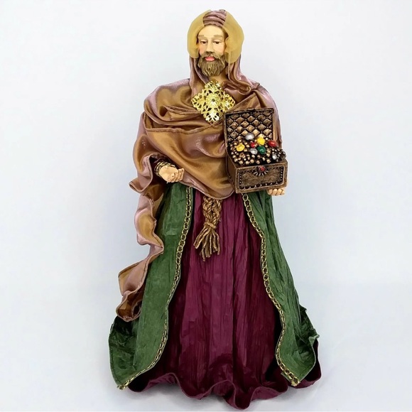 Vintage Holiday Living 6pc Nativity Set Paper Mache Figurines 4-12in Tall - Picture 5 of 8